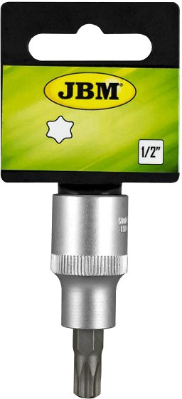 1/2" TORX PADRUNOTSIK LÜHIKE T70. SATIN CR-VAN. RIPUTUSPAKEND JBM