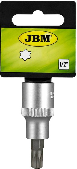 1/2" TORX PADRUNOTSIK LÜHIKE T100. SATIN CR-VAN. RIPUTUSPAKEND JBM