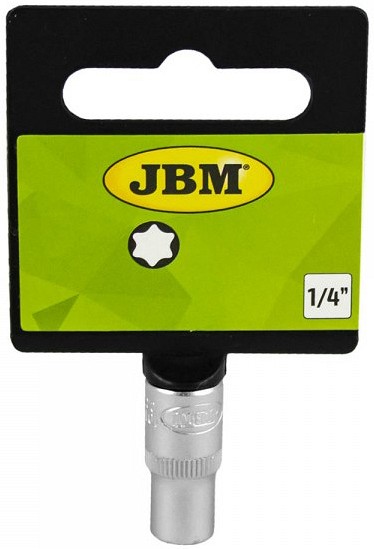 1/4" TORX PADRUN LÜHIKE E4. SATIN CR-VAN. RIPUTUSPAKEND JBM