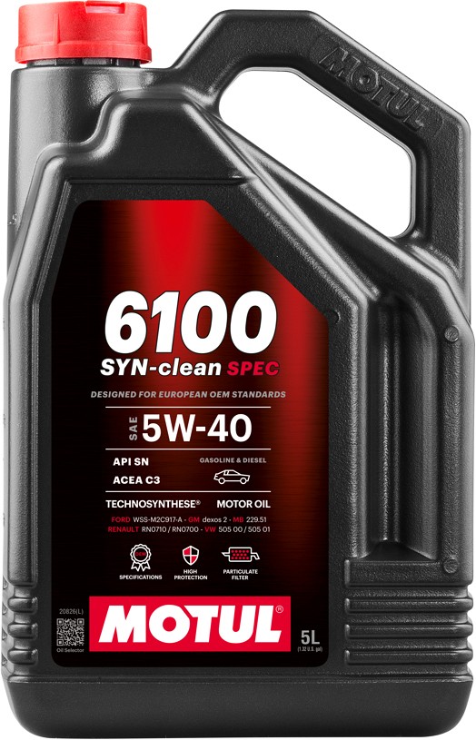 MOTUL 6100 SYN-CLEAN SPEC 5W40 C3 5L