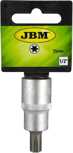 1/2" PADRUNOTSIK RIBE TORX LÜHIKE M10. SATIN CR-VAN. RIPUTUSPAKEND JBM