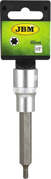 1/2" PIKK PADRUNOTSIK RIBE TORX M7. 100MM SATIN CR-VAN. RIPUTUSPAKEND JBM