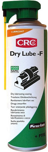 CRC DRY LUBE-F FPS KUIVMÄÄRE + PTFE 500ML/AE TOIDUAINETÖÖSTUSELE