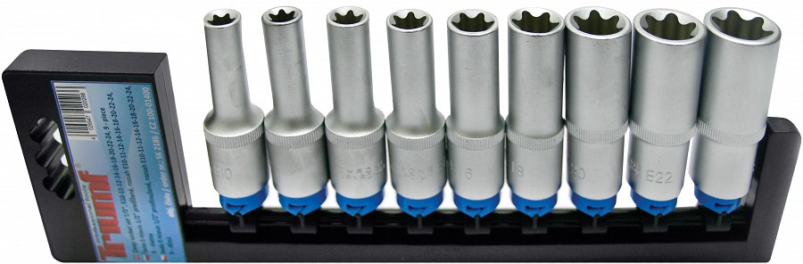 9-OS. 1/2" PIKKADE TORX PADRUNITE KOMPL. E10-E24 TRIUMF