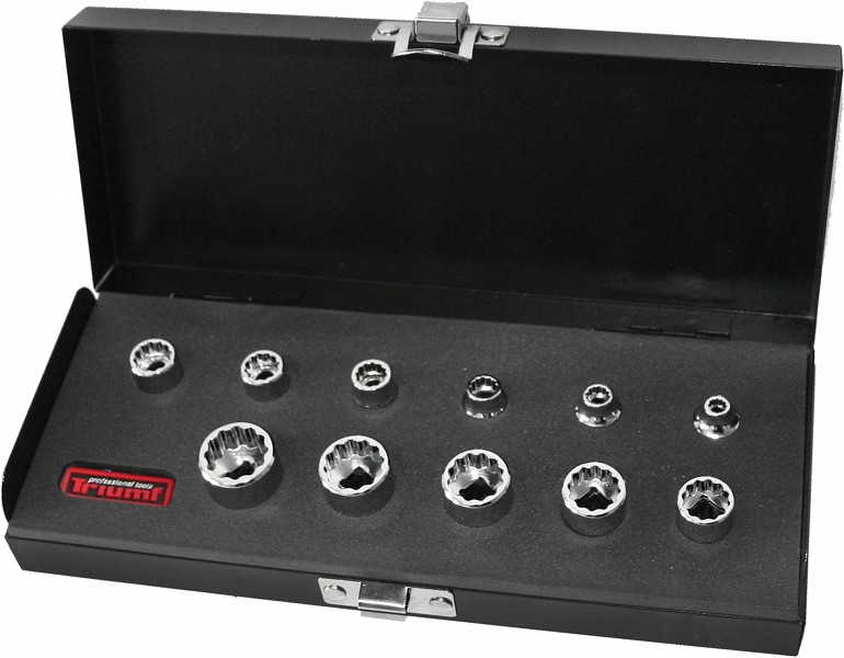 9-OS. 1/4" MADALATE 12-KANT PADRUNITE KOMPL. 6-14MM TRIUMF