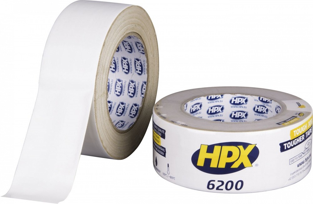 TEIP NIISKUSKINDEL 6200 48MM/25M VALGE SUPER HPX