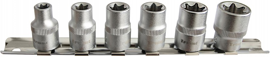 6-OS. 3/8" TORX PADRUNITE KOMPLEKT E8-E18. SIINIL TRIUMF