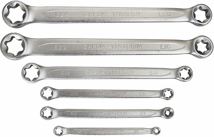 6-OS. SIRGE SILMUSVÕTMETE KOMPL. TORX E6XE8-E20X24 TRIUMF