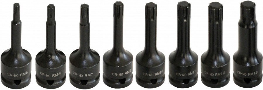 8-OS. 1/2" PIKKADE LÖÖK RIBEOTSIKUTE KOMPL. M5-M14. FOAM TRIUMF