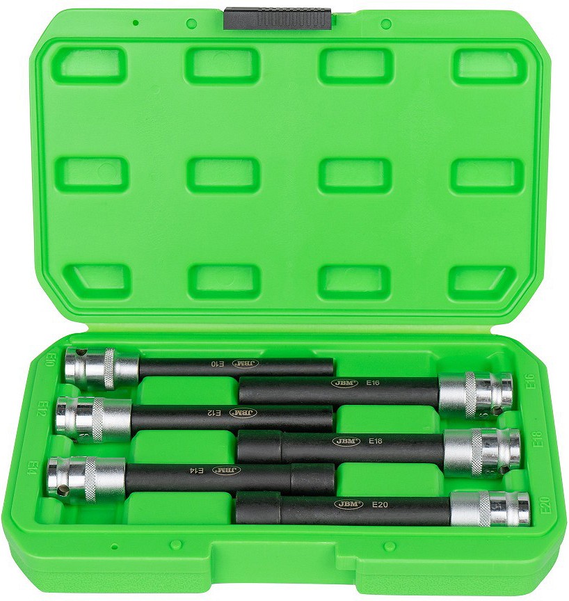 6-OS. 1/2" PIKKADE TORX PADRUNITE KOMPL. E10-E20 (140MM) JBM