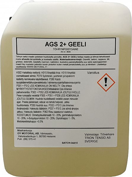 GRAFITI EEMALDAMISE AINE 5L AGS 2+