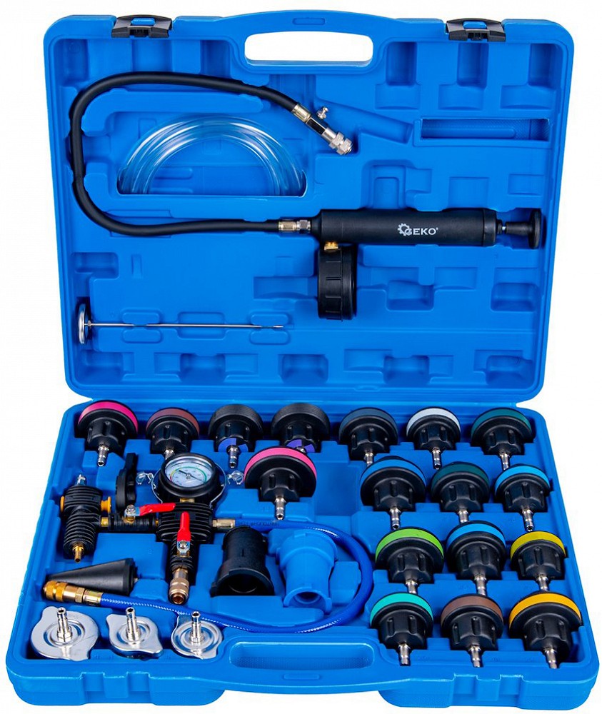 28-OS. RADIAATORI/JAHUTUSSÜSTEEMI TESTIMISE/TÄITMISE STARDIKOMPLEKT GEKO