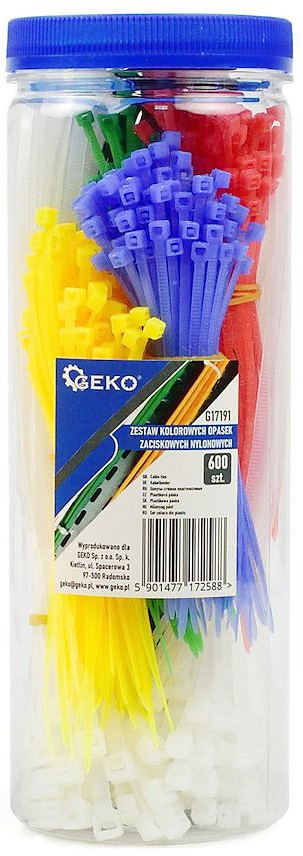 JUHTMEVITSADE KOMPLEKT VÄRVILINE 600TK GEKO