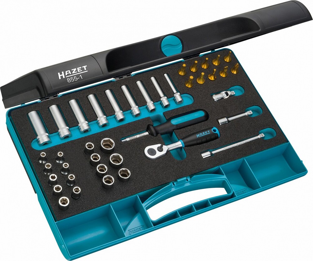 40-OS. 1/4" PADRUNITE+OTSIKUTE KOMPL. 4-13MM TIN/HIPER HAZET